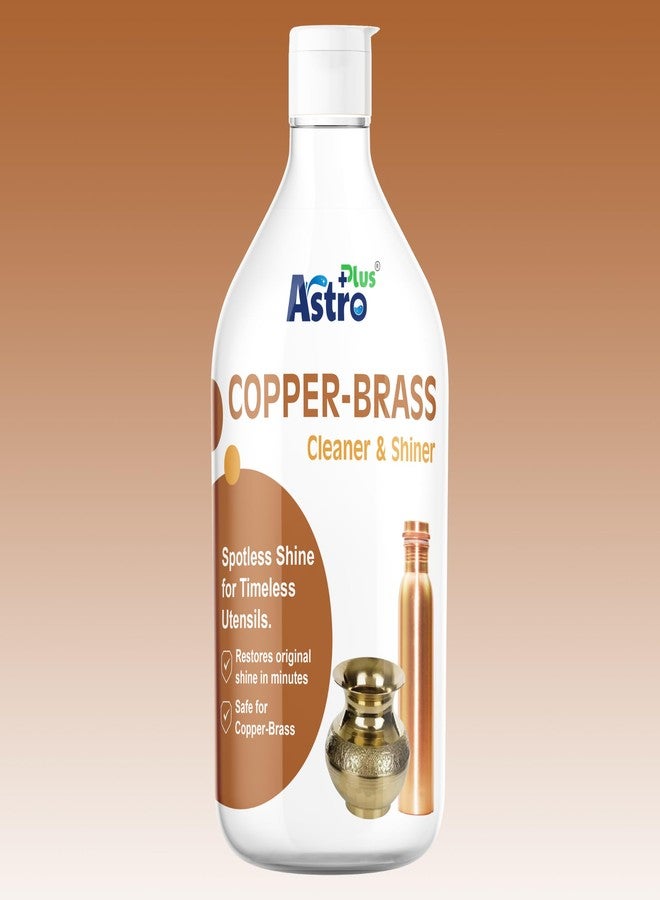 ASTRO PLUS + Copper & Brass Cleaner and Shiner 300ml | Non-Acidic Metal Polish for Utensils, Antique Showpieces, Puja Items, Bottles & Home Decor | Restores Shine, Removes Tarnish, Safe for Daily Use - Image 1