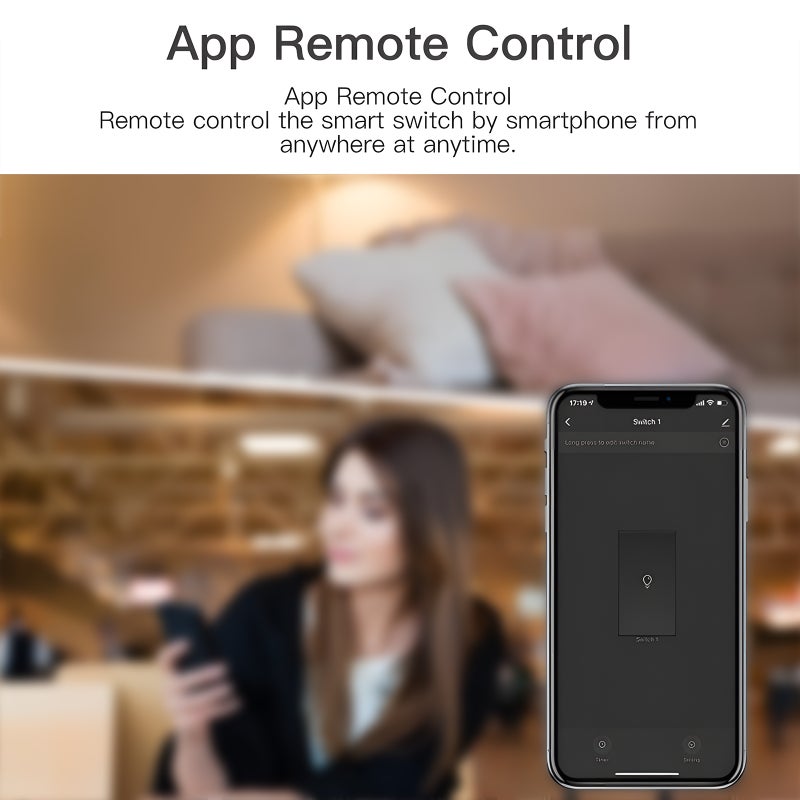 مُعامل تحكم إضاءة ذكي لـ WiFi 16A مُصمم بنظام DIY، مفتاح إضاءة مُجدول، وحدة مفتاح جدار ذكي لاسلكي مع ضبط التشغيل والإيقاف، تحكم فريد بوجهين، تحكم بصوتي متوافق مع جوجل من منصة تويا - Image 3