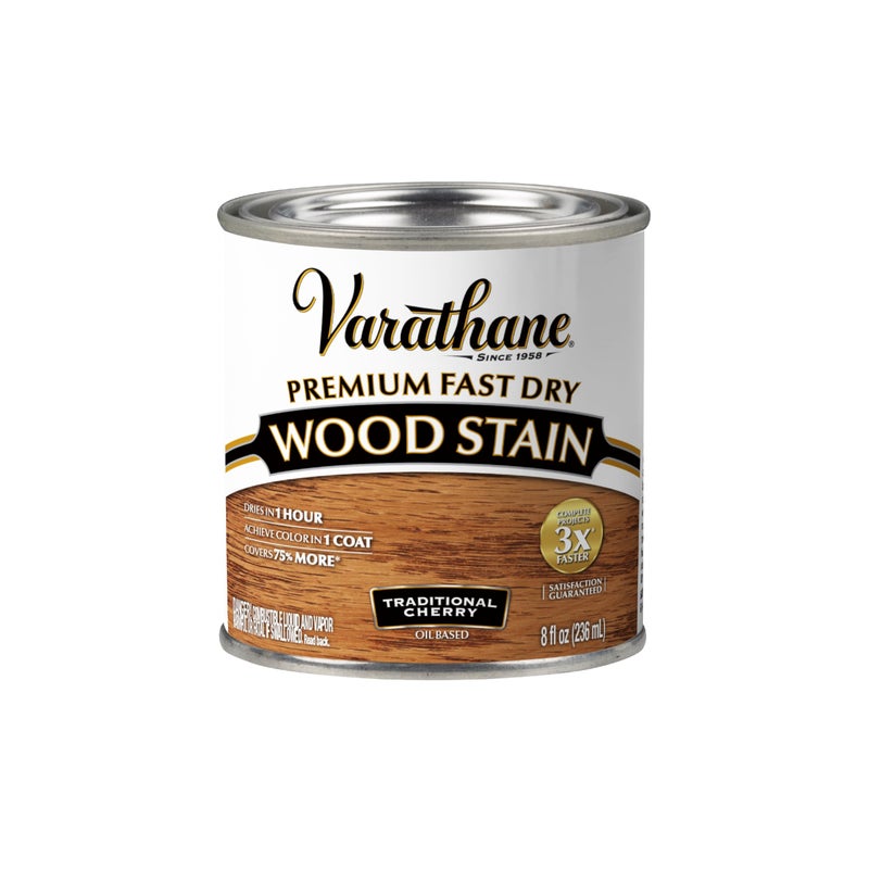 VARATHANE Rust-Oleum Varathane 262027 Premium Fast Dry Wood Stain, Traditional Cherry, (Half Pint/236ml) - Image 5