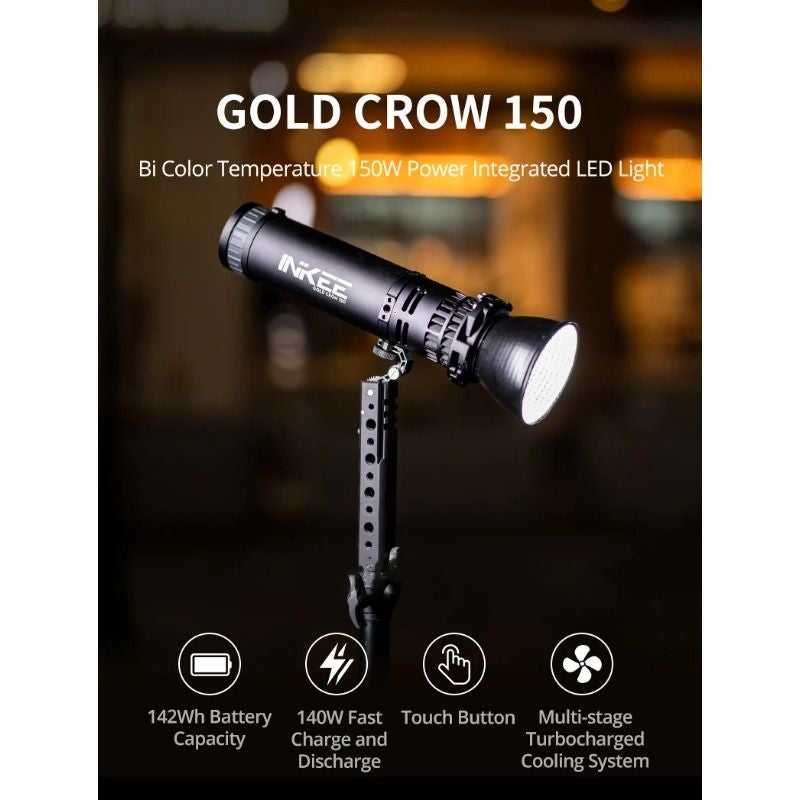 Inkee Gc150 Standard 150w LED Light, 2600k-6500k Waterproof Portable Fill Light for Outdoor Live Photography Camping - Image 1