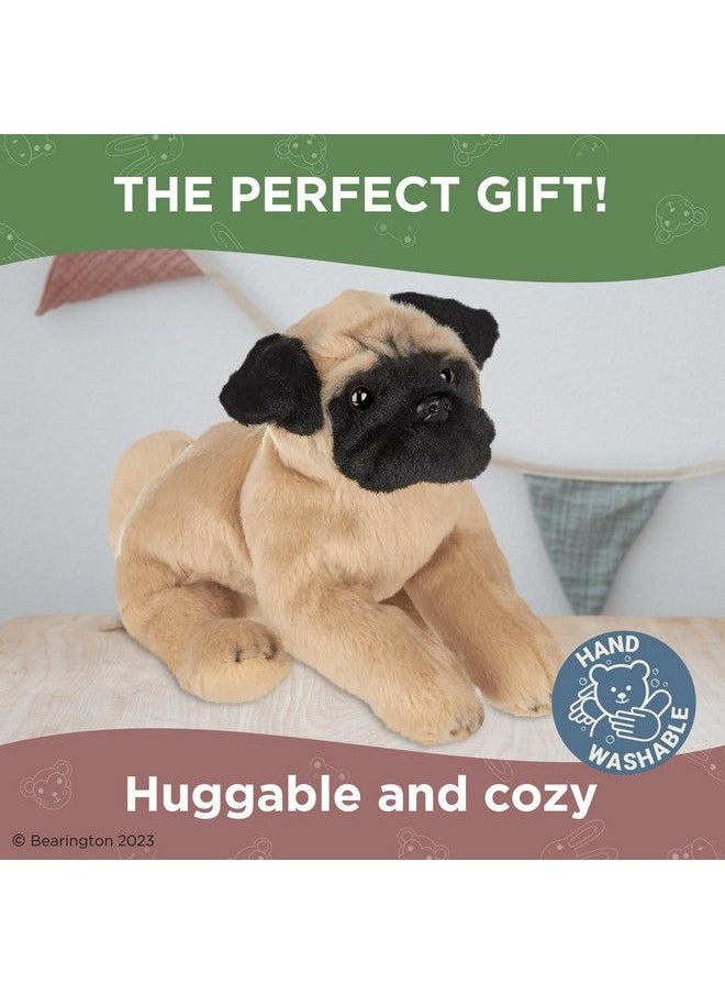 Bearington Collection - Bearington Lil' Pugsly Small Plush Pug Stuffed Animal Puppy Dog 6 Inch - Image 1