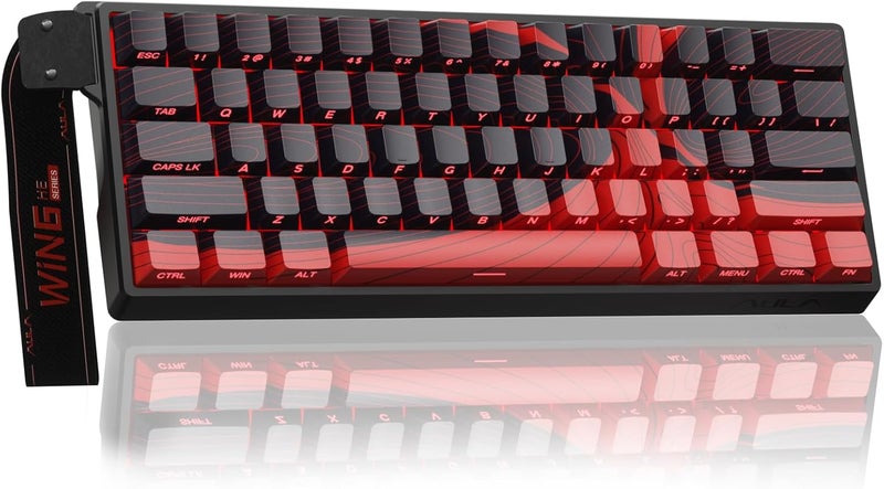 CORBOBO أولا WIN60 HE MAX - لوحة مفاتيح ألعاب ميكانيكية بنسبة 60% سلكية، مفاتيح مغناطيسية تأثير هول قابلة للتبديل السريع، تفعيل قابل للتعديل وضع الزناد السريع، معدل استقصاء 8000 هرتز، لوحة مفاتيح بنسبة 60% تصميم مدمج - Image 1
