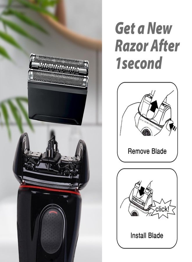 رؤوس حلاقة بديلة 2P 52B متوافقة مع سلسلة 5، ومناسبة لطرازات 5190cc، و5090، و5090cc، و5197cc، و5195cc. مزودة بتقنية لحام مطورة. - Image 4