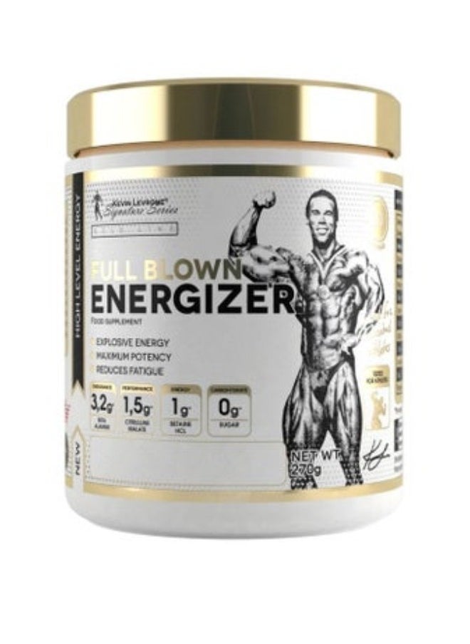 KEVIN LEVRONE Full Blown Energizer, Explosive Energy Pre Workout, Dragon Fruit Flavor 270g 