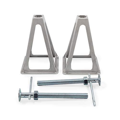 Camco Aluminum Stack Jacks - Stabilize and Level Your RV Or Camper - 2 Pack (44561) - Image 2