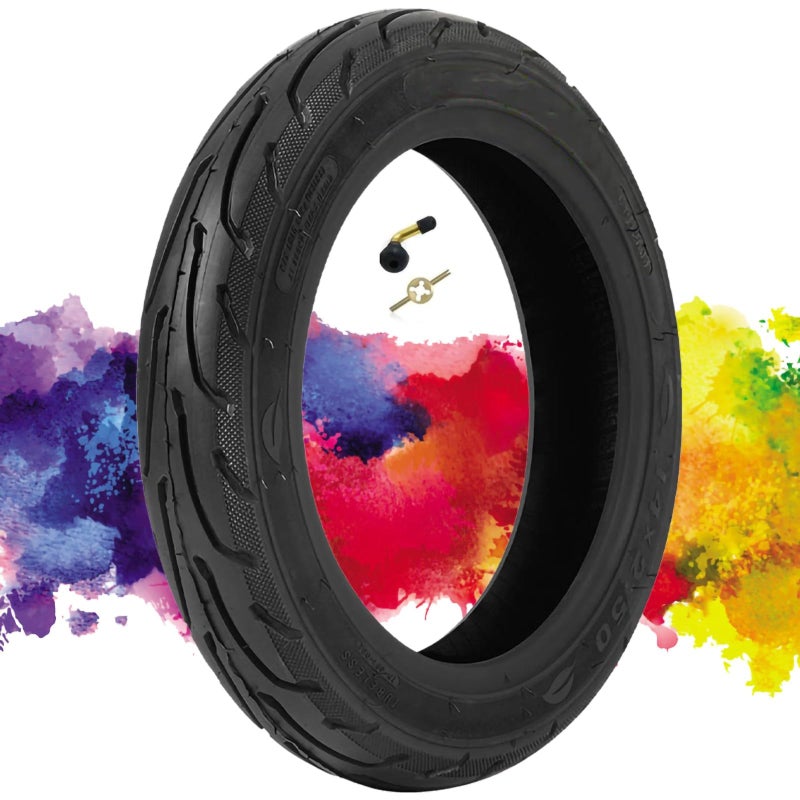 إطار دراجة 25010 بوصة 14x250 64254 إطار دراجة بدون أنبوب بديل مناسب لدراجات الأطفال والدراجات الكهربائية مع مداس مقاوم للاهتراء 36PSI