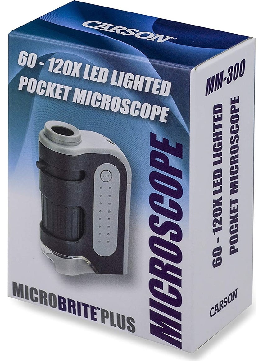 Carson 60X-120X Micromax Pocket Microscope with LED Light MM-300  - Image 2