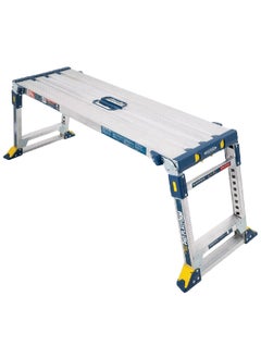 Werner Lightweight Adjustable Height Quick Setup Pro Work Platform Silver and Blue 119 x 50 x 10 cm AP-2030ME 