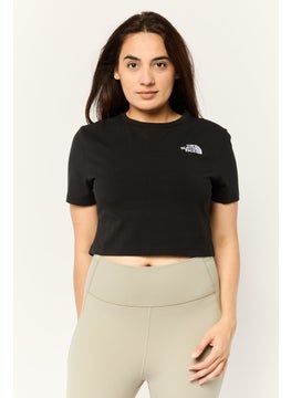 THE NORTH FACE Women Sportswear Fit Short Sleeve Outdoor Top, Black  - Image 1