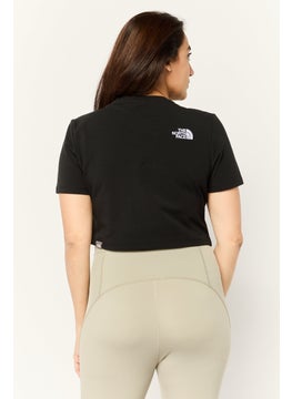 THE NORTH FACE Women Sportswear Fit Short Sleeve Outdoor Top, Black  - Image 4