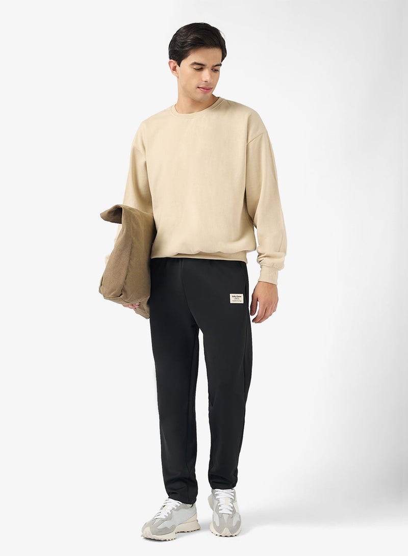Seventy Five Graphic Crew Neck Pullover Oversize Sweatshirt - Image 4