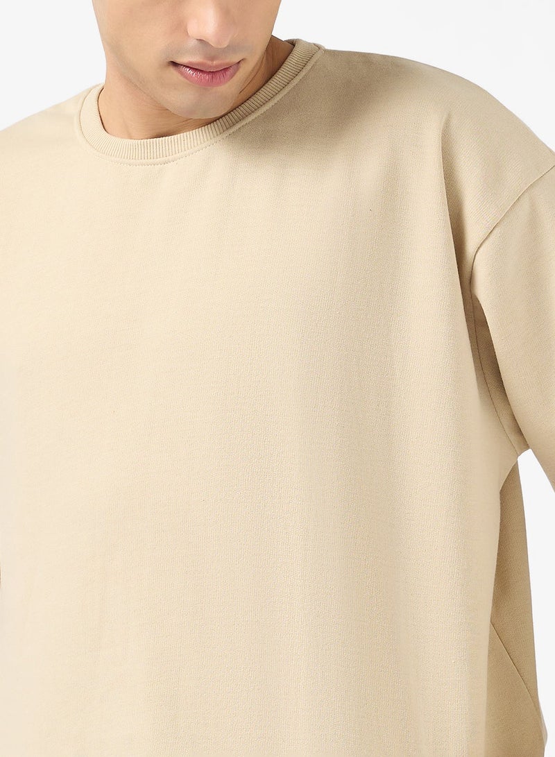 Seventy Five Graphic Crew Neck Pullover Oversize Sweatshirt - Image 3