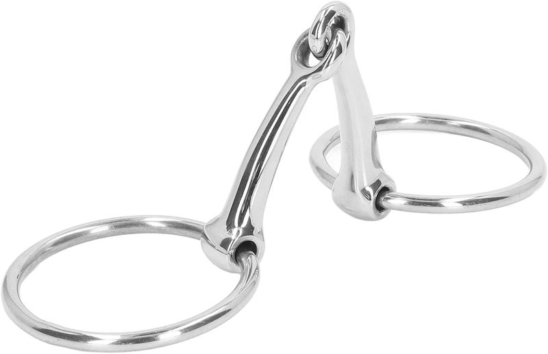Horse Mouth Bit Stainless Steel Loose Ring Snaffle Bit 125mm, Anti Biting Control, Durable Metal Tack for Western Riding - Comfortable Fit, Horse Friendly Design, Ideal for - Image 5