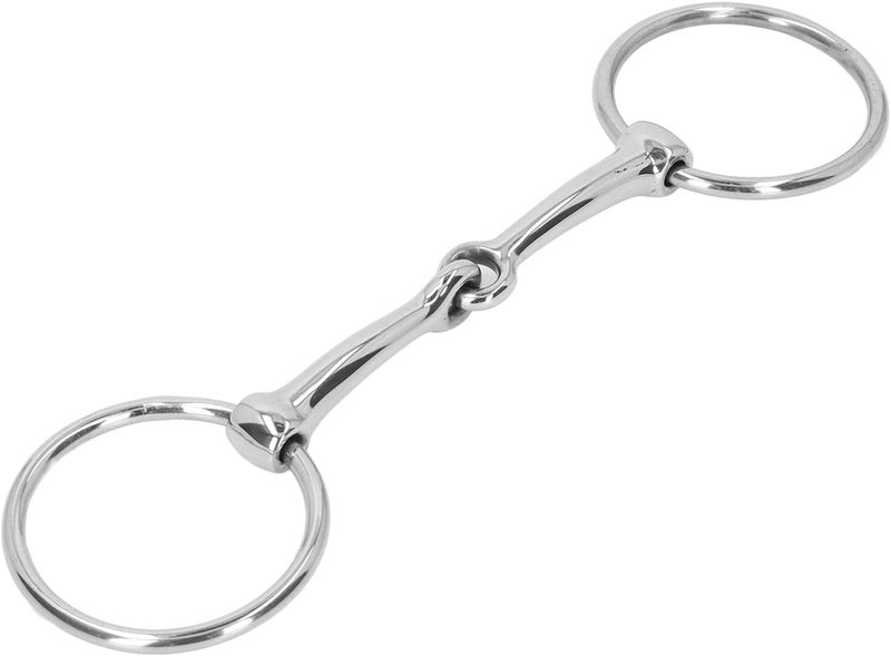 Horse Mouth Bit Stainless Steel Loose Ring Snaffle Bit 125mm, Anti Biting Control, Durable Metal Tack for Western Riding - Comfortable Fit, Horse Friendly Design, Ideal for - Image 4