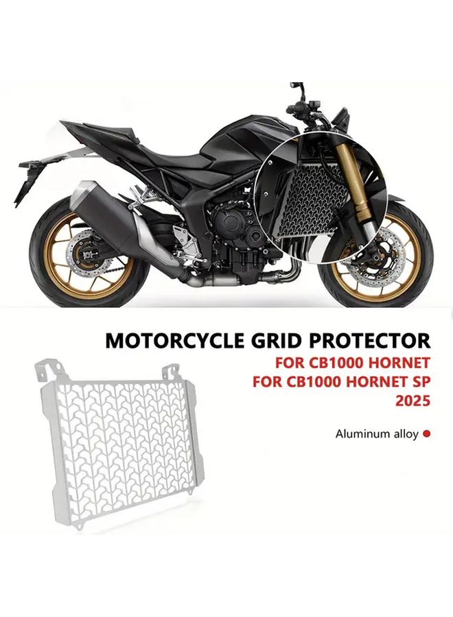 لمبرد الزيت الفضي للدراجات النارية، واقي شبكة الرادياتير، متوافق مع CB1000 Hornet 2025 و CB 1000 Hornet SP 2025 - Image 1