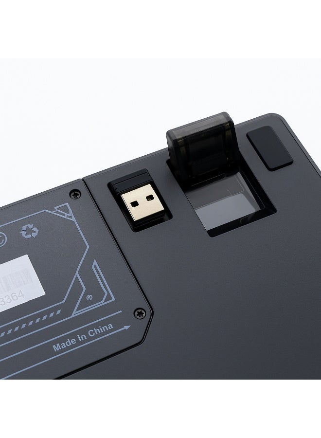 AULA F98 Pro Mechanical Keyboard, 95 Keys, RGB Backlight, 2.4G Wireless & Bluetooth, Multimedia Knob - Image 5