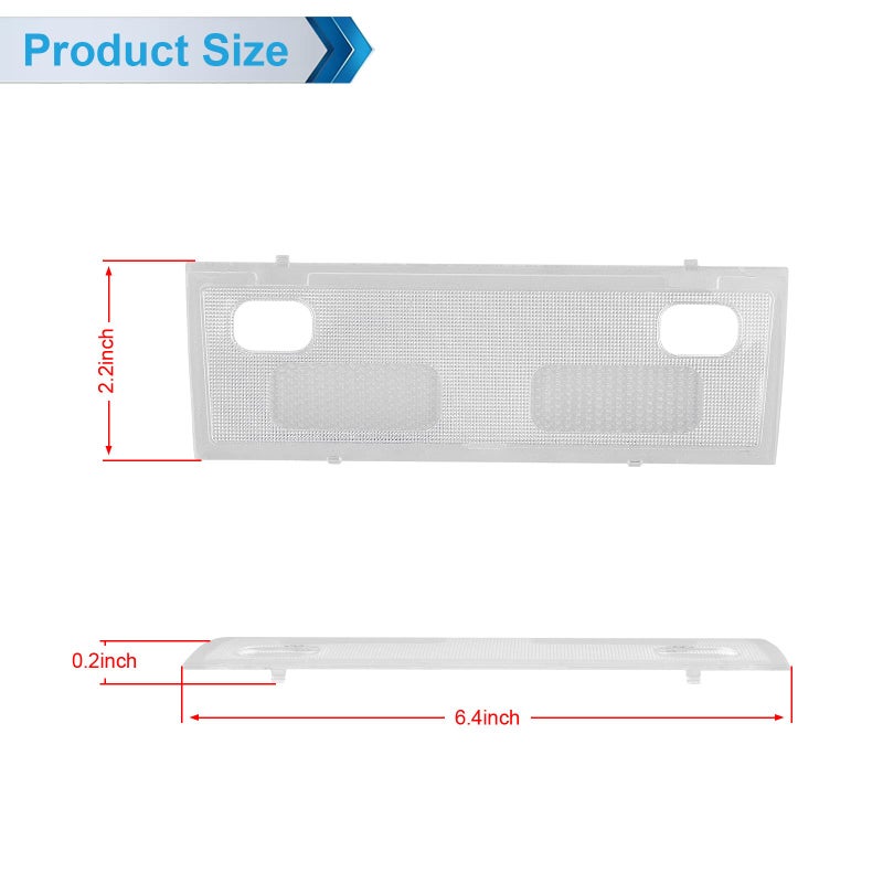 MbuyDIY Interior Map Dome Light Cover Clear Lens Overhead Console Reading lamp Compatible with 2007-2013 Chevy Silverado GMC Sierra Yukon Tahoe Escalade Suburban Avalanche - Image 4