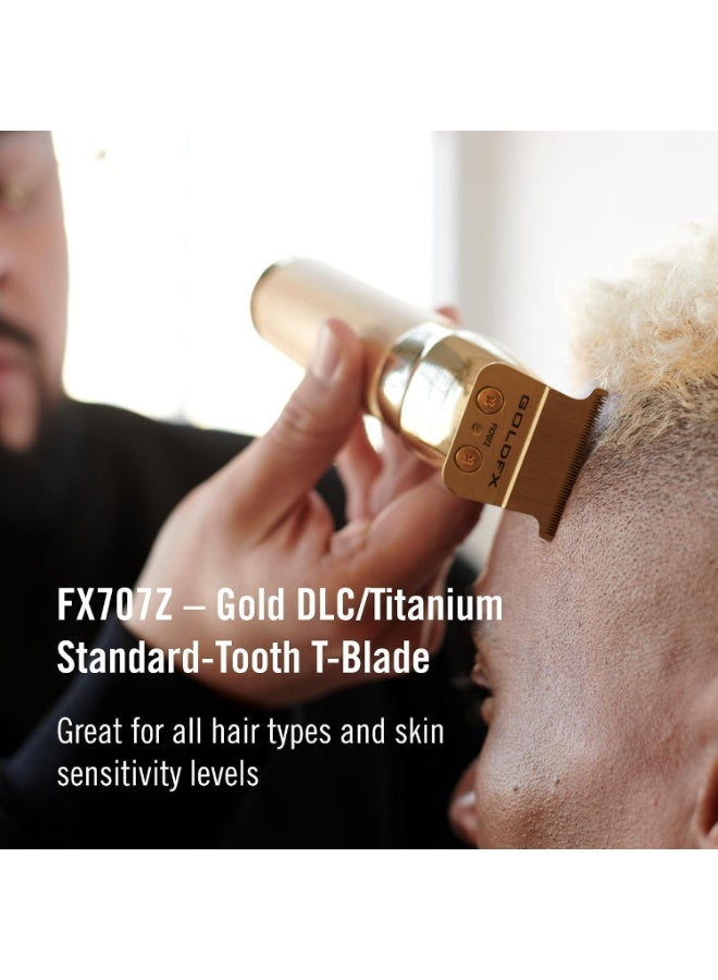 BaBylissPRO FXONE GOLDFX All Metal Trimmer FX799G with Gold DLC/Titanium T-Blade - Image 4