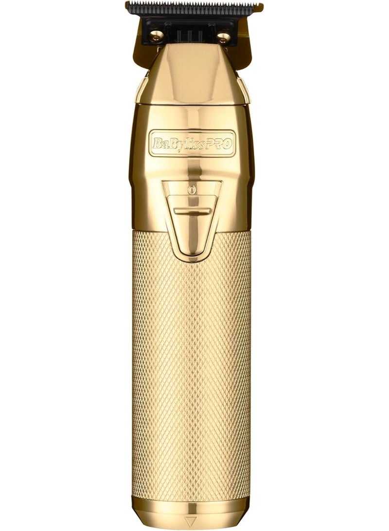 BaBylissPRO FXONE GOLDFX All Metal Trimmer FX799G with Gold DLC/Titanium T-Blade - Image 3