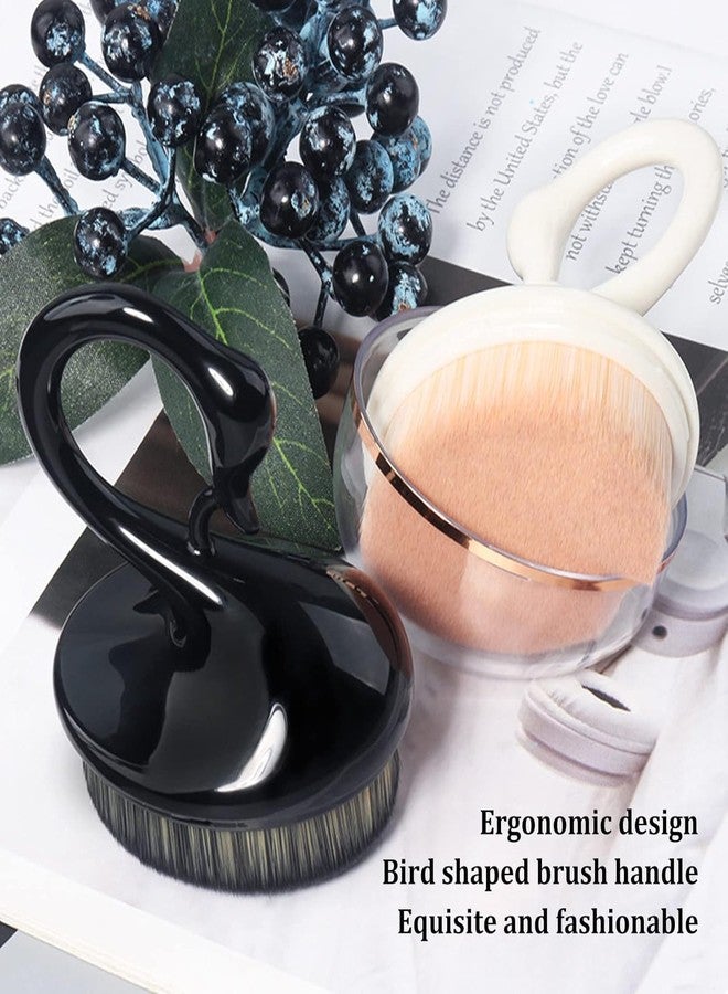 NAILWIND Nail Art Dust Powder, Swan Shaped Nail Art Duster, Nail Art Dust Brush, Nail Art Cleaning Tools Suitable for Nail Salon and Home Use - Image 4