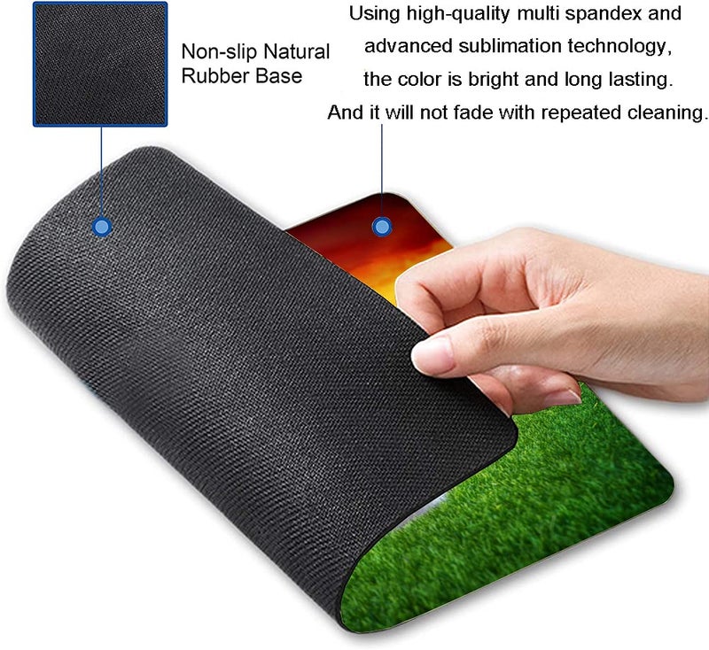 KUOSGM Mouse Pad, Ball in Hole Golf Mouse Pad Rectangle Custom Designs, Waterproof Anti-Slip Rubber Mousepad Office Accessories Desk Decor Wireless Mouse Pads for Computers Laptop - Image 2