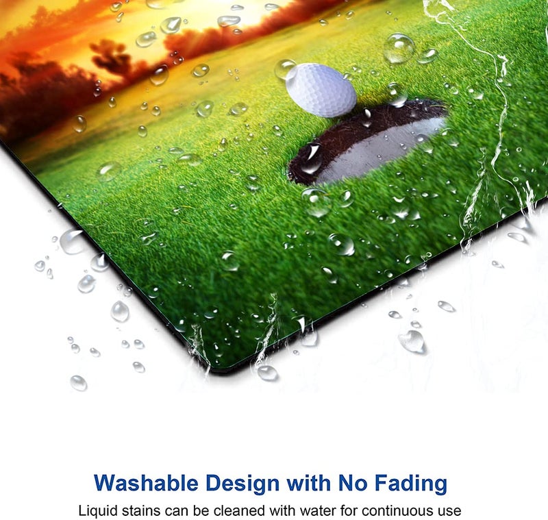 KUOSGM Mouse Pad, Ball in Hole Golf Mouse Pad Rectangle Custom Designs, Waterproof Anti-Slip Rubber Mousepad Office Accessories Desk Decor Wireless Mouse Pads for Computers Laptop - Image 5