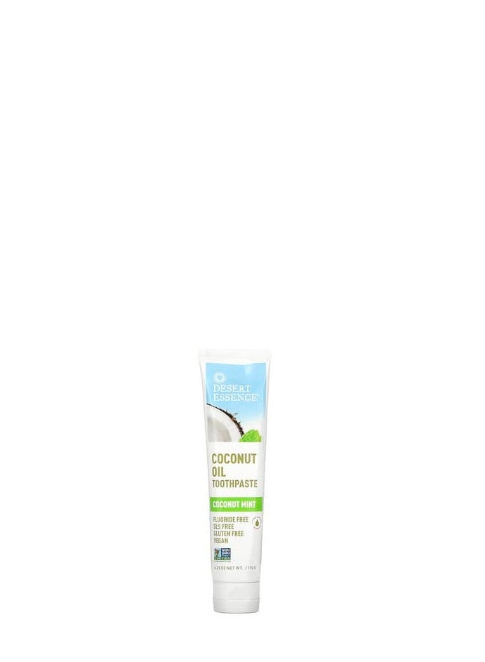Desert Essence Desert Essence, Coconut Oil Toothpaste, Coconut Mint, 6.25 oz (176 g) 
