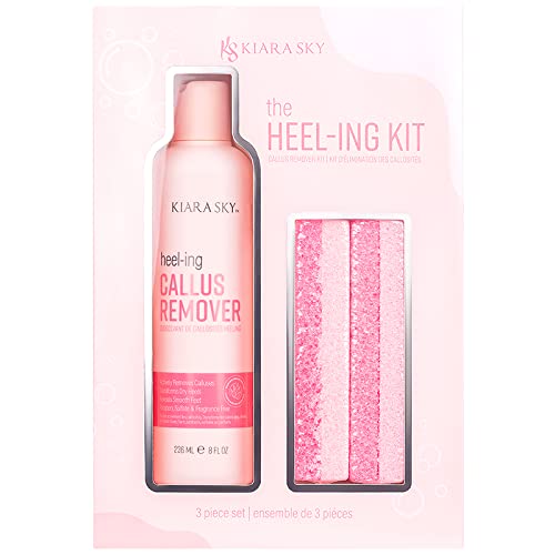 Kiara Sky Heeling Callus Remover Set Salon Grade Home Pedicure Supplies for Rough Dry Cracked Skin Heavy Duty Callus Remover for Feet