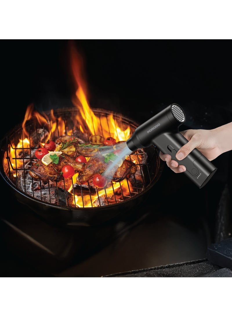 porodo Lifestyle Dual Mode Air Duster & Vacuum 160W / Powerful Air Blower/ Adjustable Speed / 3 Hours Working Time / Efficient Dust Removal / Rechargeable Vacuum and Dust Cleaner - Black - Image 2