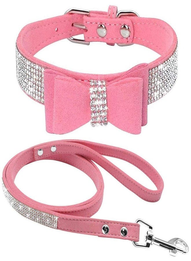 ETOPARS Rhinestone Dog Collar Leashes, Crystal Diamond Cat Dog Collar Leash Set, Cute Dazzling Dog Rhinestone Collar, Dog Collar Harness for Small & Medium Dogs - Image 1
