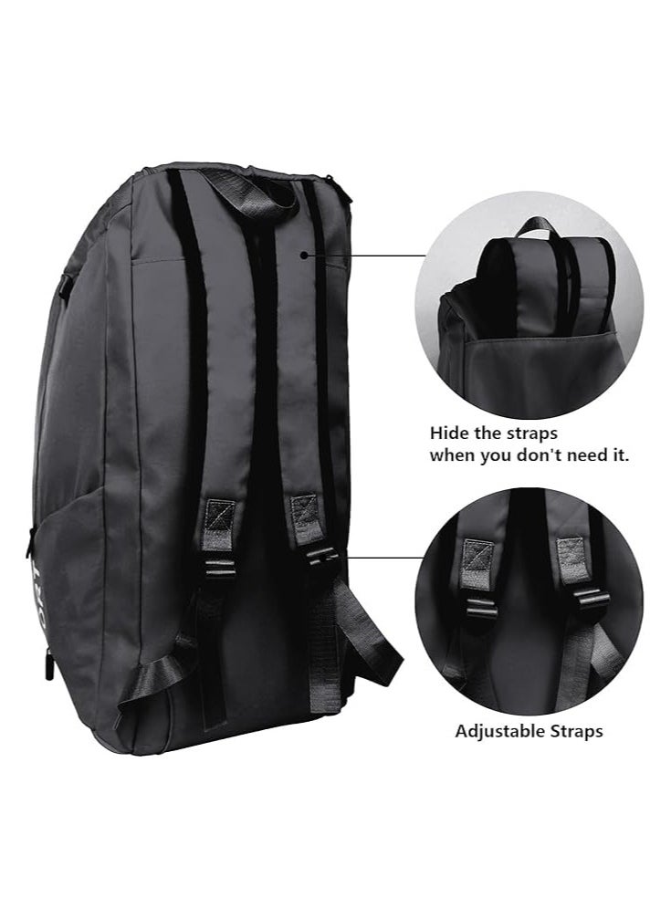 QSHOP - Sport Bag Creative 7 Zipper Shoulder Bag Handbag Backpack with Shoe Compartment Waterproof for Men Women Travel Gym Bag - Image 1