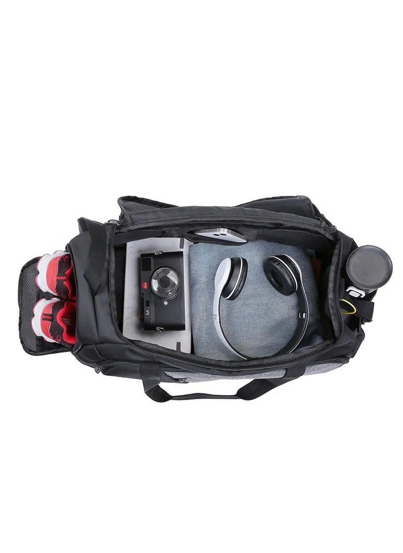 QSHOP - Sport Bag Creative 7 Zipper Shoulder Bag Handbag Backpack with Shoe Compartment Waterproof for Men Women Travel Gym Bag - Image 1