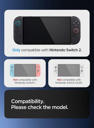 حافظة شفافة بلورية قابلة للتوصيل لنينتندو سويتش 2 (2025)， تصميم رفيع غطاء مقبض صلب من مادة PC لمنتج Joy-Con Controller， امتصاص الصدمات، مقاومة الخدشات - view 2