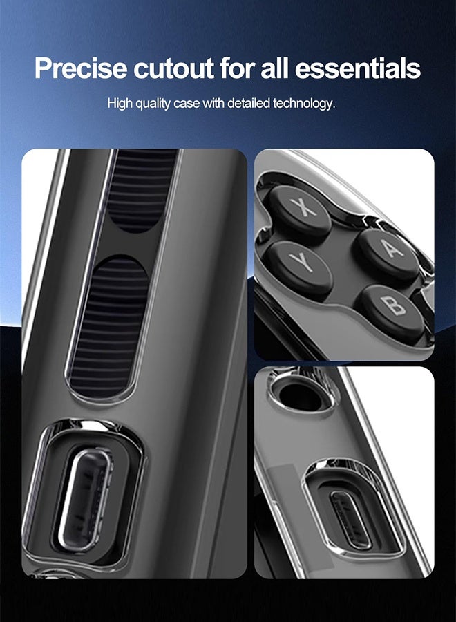 Tersely PC Case for Nintendo Switch 2 Case 2025 Slim Design Clear Dockable Controller Cover, Grip Cover for Joy-Con ,Shock-Absorption, Anti-Scratch - Crystal Clear  - Image 5