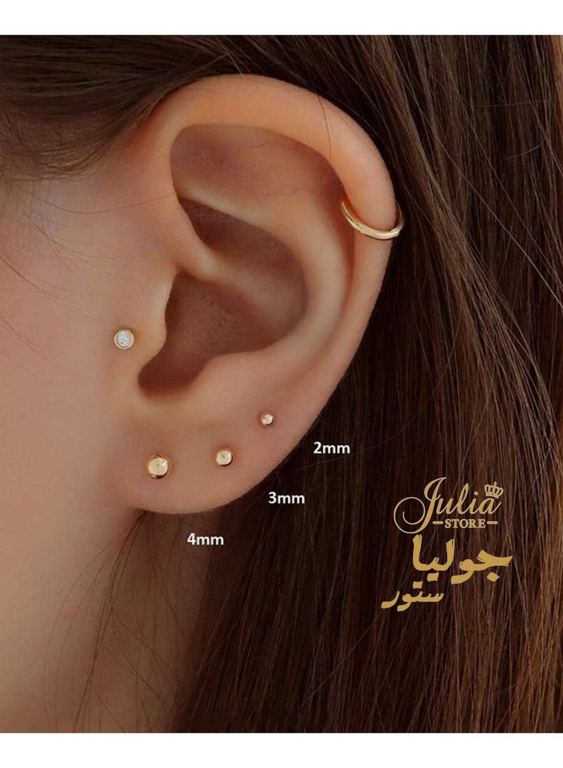 جوليا ستور أقراط من الفولاذ المقاوم للصدأ - Image 2