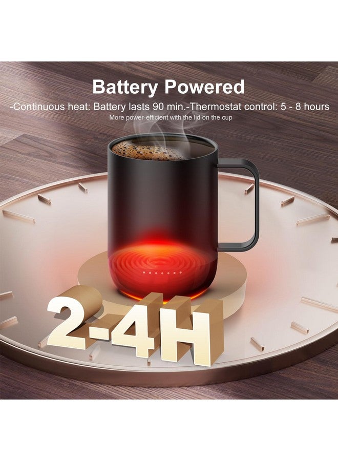 vsitoo vsitoo S3 Pro+ Temperature Control Self Heating Smart Mug 14 oz, Improved Design,Smart LED Light/APP Control/Auto Sleep/5 Level Temperature Setting  - Image 5