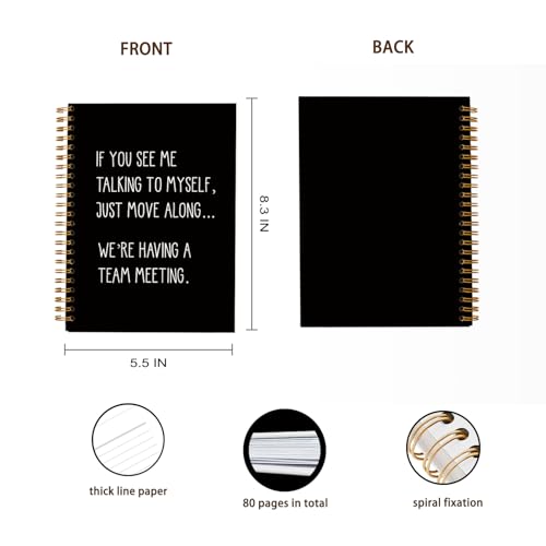 OXW Funny Work Office Gifts, Funny Office Notebook Journal for Coworkers Colleague Employee, Sarcastic Gifts for Women Men Coworkers Adults, Journals for Writing(5.5'' X 8.3'') - Image 5