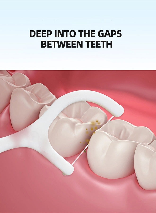 250 قطعة من خيط الأسنان وعيدان الأسنان، أعواد تنظيف الأسنان، أعواد خيط الأسنان، لتنظيف الأسنان - Image 2