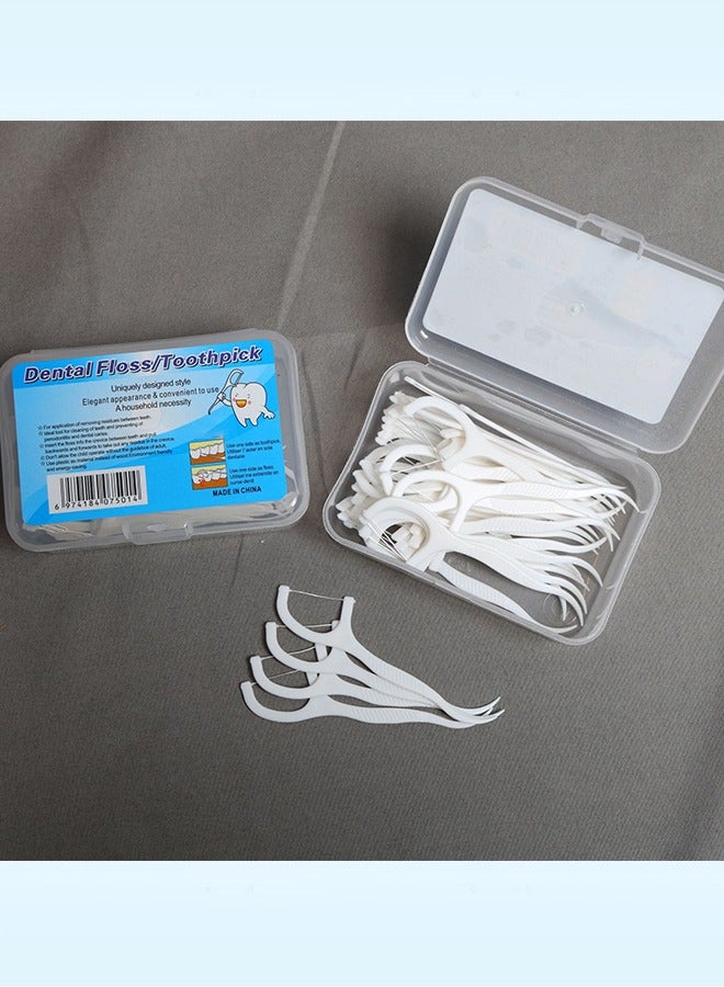 250 قطعة من خيط الأسنان وعيدان الأسنان، أعواد تنظيف الأسنان، أعواد خيط الأسنان، لتنظيف الأسنان - Image 5