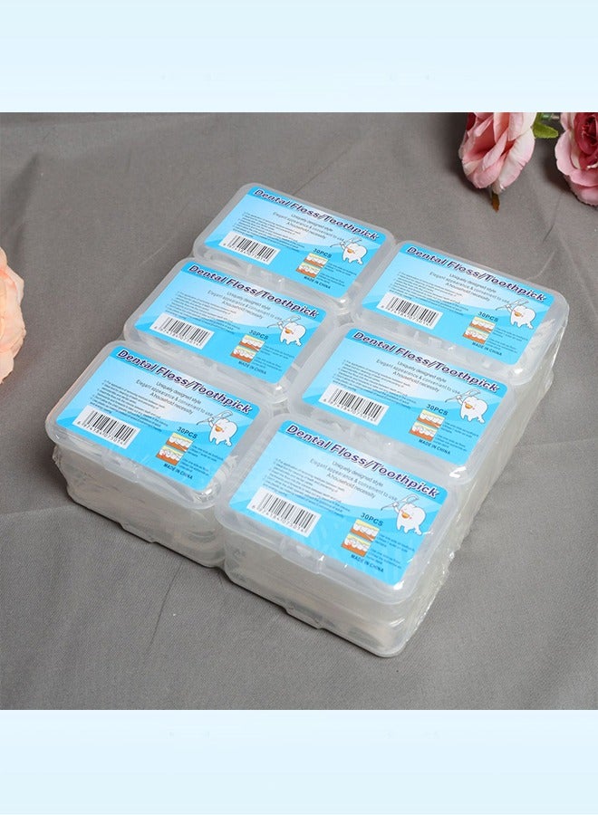 250 قطعة من خيط الأسنان وعيدان الأسنان، أعواد تنظيف الأسنان، أعواد خيط الأسنان، لتنظيف الأسنان - Image 4