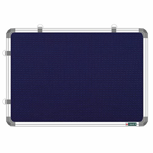 YAJNAS 59x41 CM Premium Material Notice Pin-up Board/Pin-up Board/Soft Board/Bulletin Board/Pin-up Display Board for Office, School and Home. (Blue, 59x41 CM (Pack of 1) - Image 2