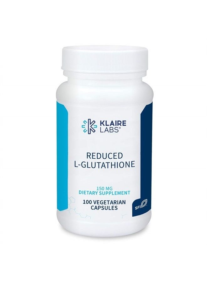 Klaire Labs - Reduced L-Glutathione 150 Milligrams - Hypoallergenic Detoxification & Antioxidant Support Plus Magnesium, Dairy & Gluten-Free (100 Capsules) - Image 1