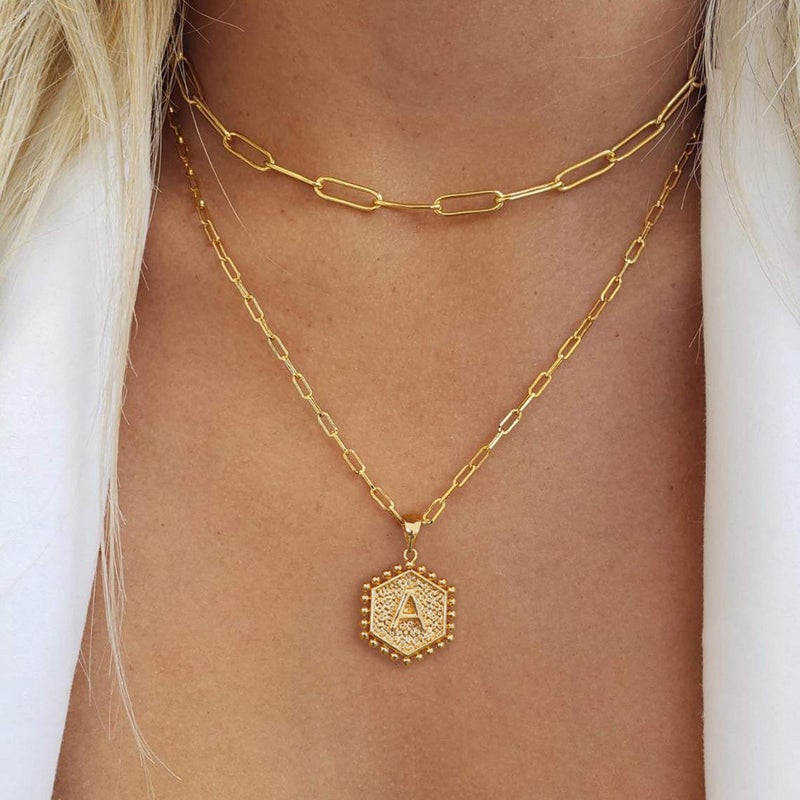 M MOOHAM Gold Layered Initial Necklaces for Women - Necklaces for Women Cute Letter Initial N Necklace Choker Necklace Dainty Layered Necklaces for Women Preppy Jewelry - Image 2