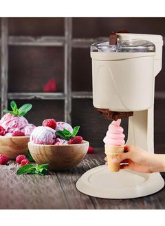Electric Ice Cream Machine 1L Capacity Automatic Ice Cream Maker Easy Clean Ice Cream Cone