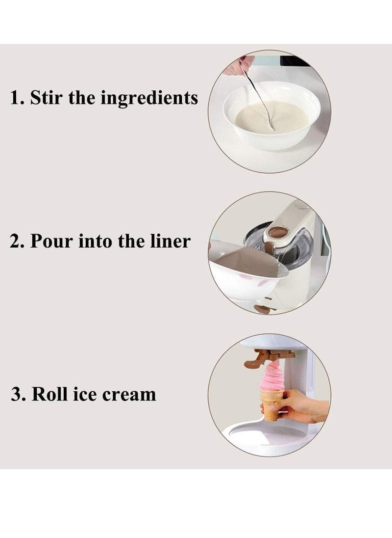 Generic - Electric Ice Cream Machine 1L Capacity Automatic Ice Cream Maker Easy Clean Ice Cream Cone - Image 1