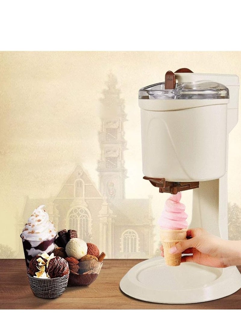 Generic - Electric Ice Cream Machine 1L Capacity Automatic Ice Cream Maker Easy Clean Ice Cream Cone - Image 1