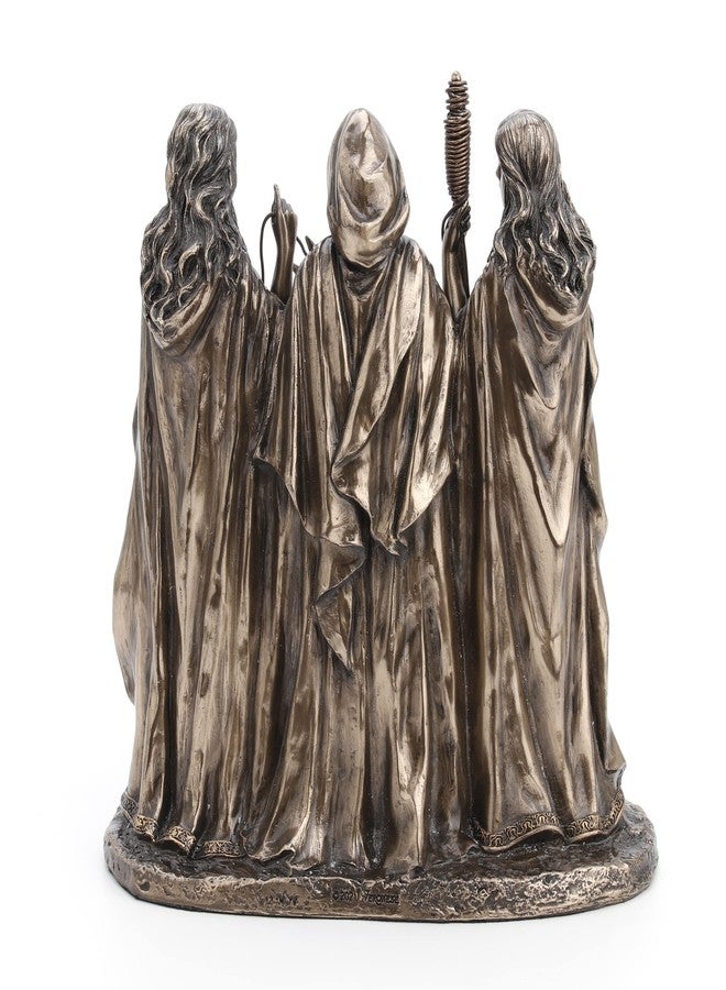 فيرونيز ديزاين تمثال يوناني من الراتنج المصبوب على البارد، يجسد الأقدار الثلاثة، بلمسة نهائية برونزية عتيقة. - Image 5