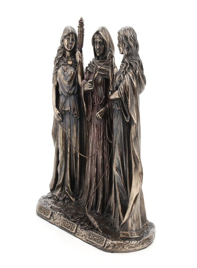 فيرونيز ديزاين تمثال يوناني من الراتنج المصبوب على البارد، يجسد الأقدار الثلاثة، بلمسة نهائية برونزية عتيقة. - Image 3