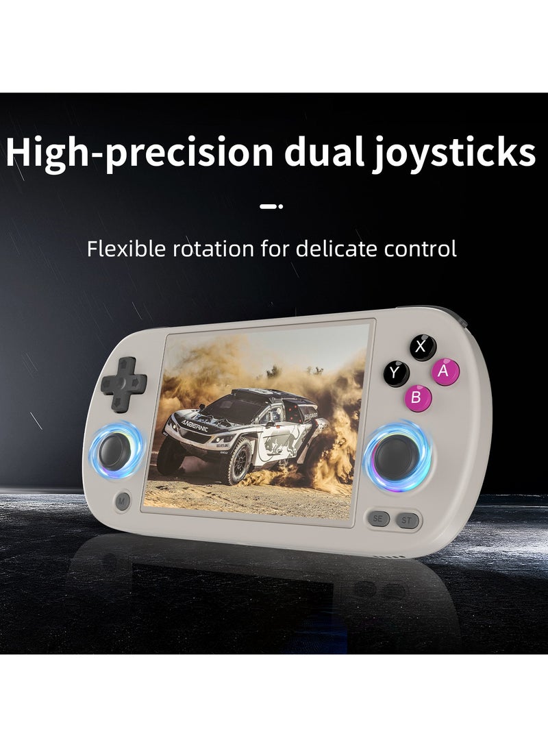 ANBERNIC  - Retro RG40XX H Portable Game Console, 64-bit, Linux, 4.0-inch IPS screen, Compatible with 5G WiFi, Bluetooth, HDMI-TV output (Grey, 64GB) - Image 1