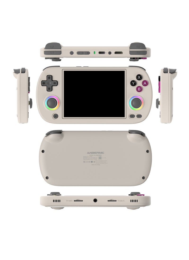 ANBERNIC  - Retro RG40XX H Portable Game Console, 64-bit, Linux, 4.0-inch IPS screen, Compatible with 5G WiFi, Bluetooth, HDMI-TV output (Grey, 64GB) - Image 1